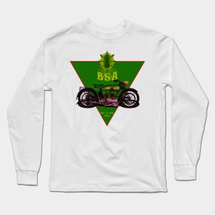 1925_bsa_E_770cc_Of_Motorcycling_Poetry Long Sleeve T-Shirt